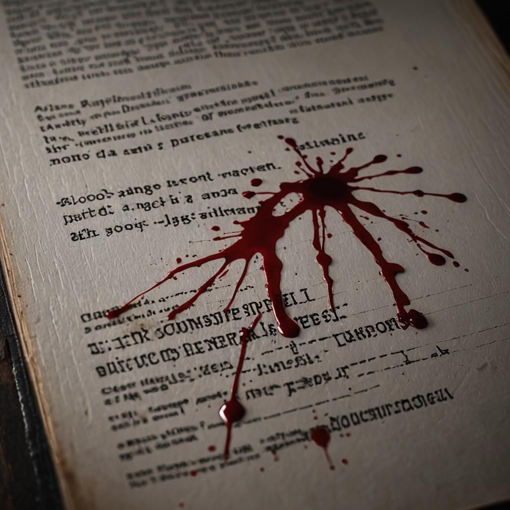 Bloody Contract: Dark Academia Crime Scene