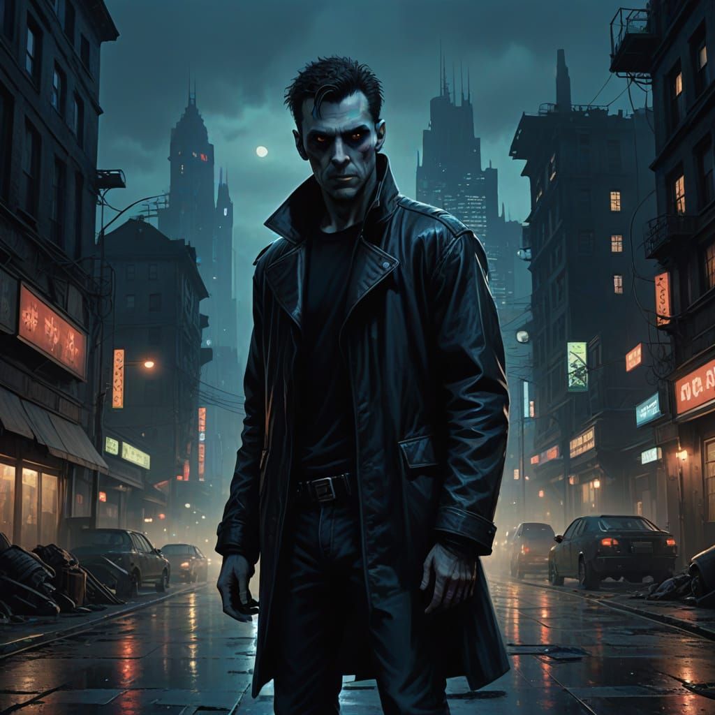 Gothic Vampire in Modern Attire