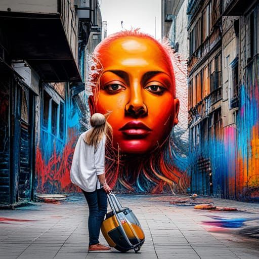 Hacker and AI Defend Against Disasters as Graffiti Art