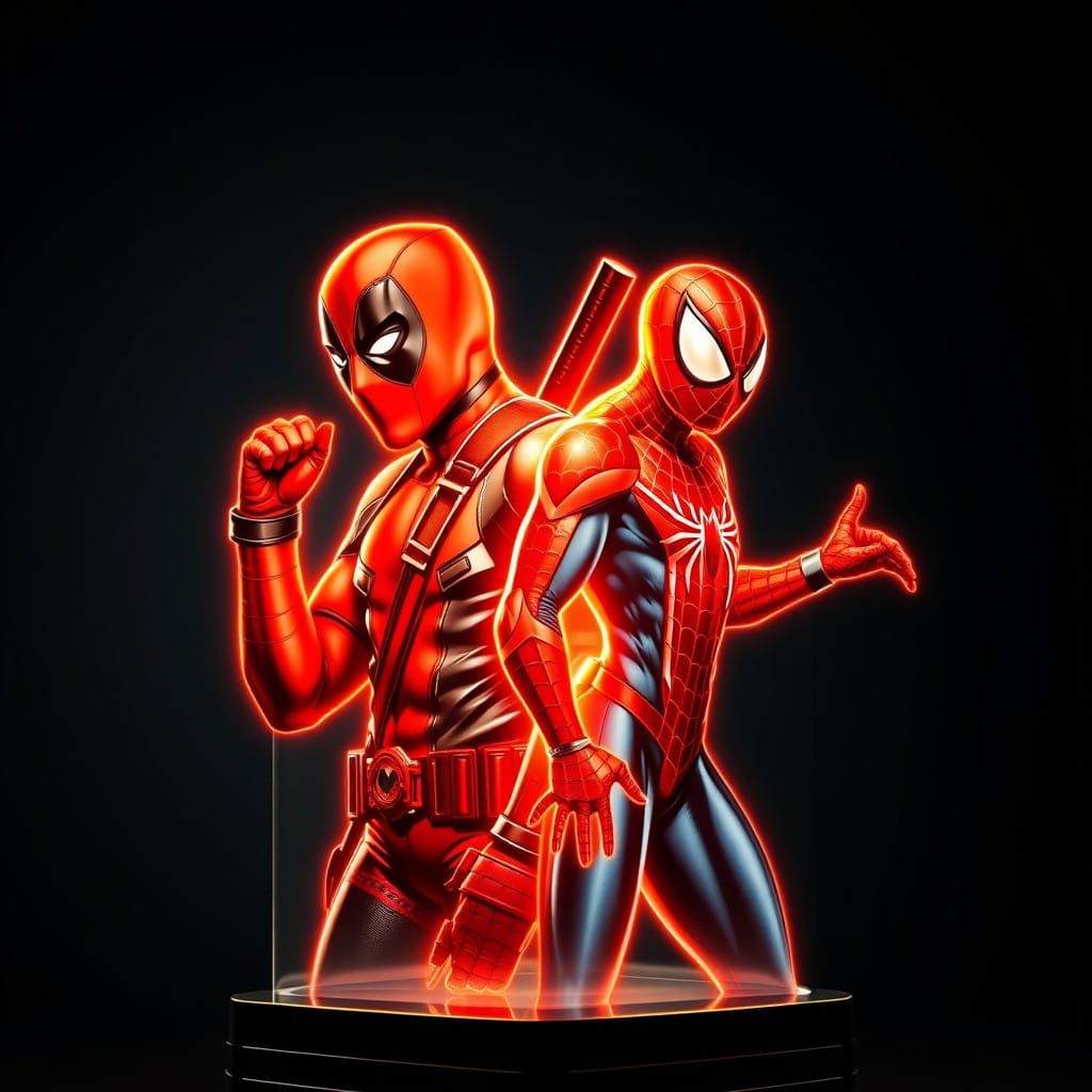 Marvel Heroes in Perfect Holographic Form