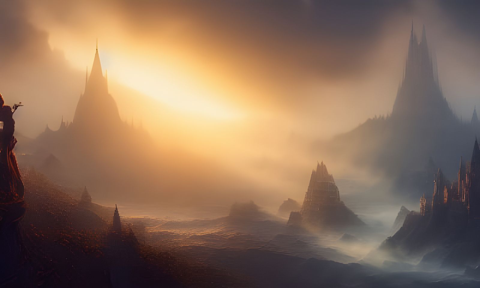 Magical Sunrise Seen Through a Window