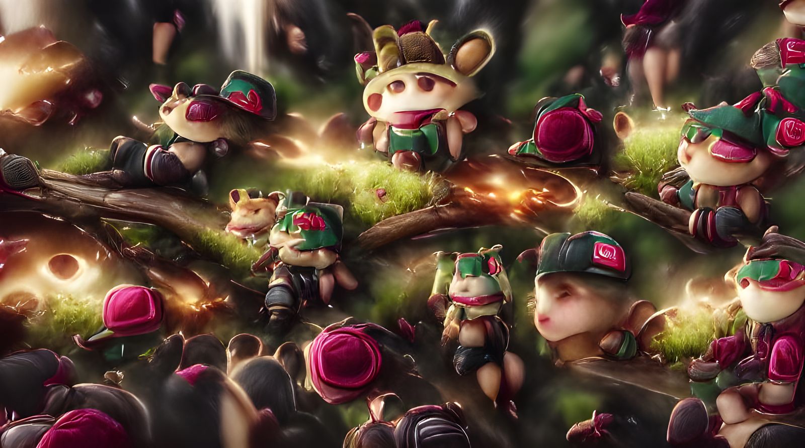 Teemo in Top Lane: League of Legends Artwork