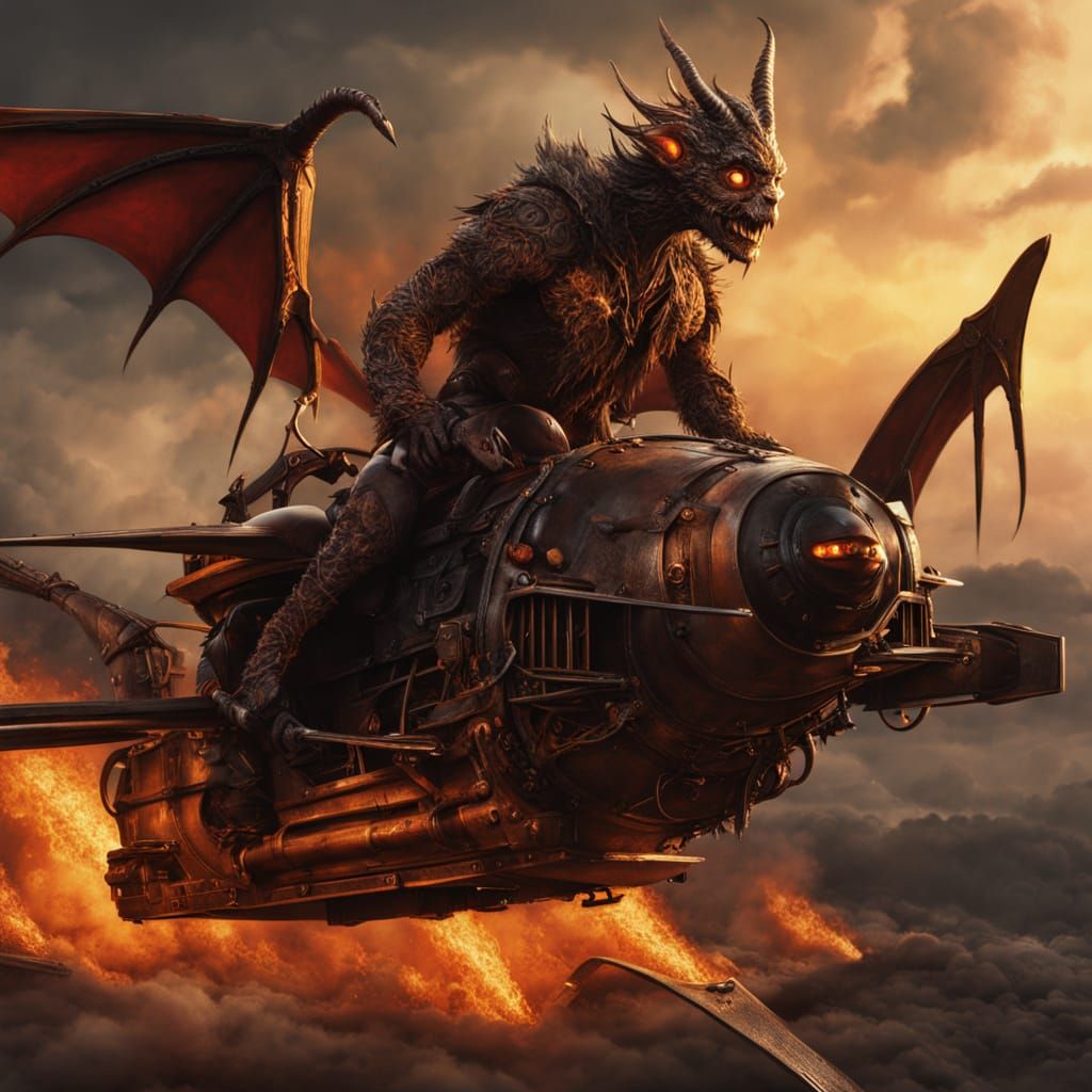 Barbazu Devil Wields Anti-Matter Long Gun