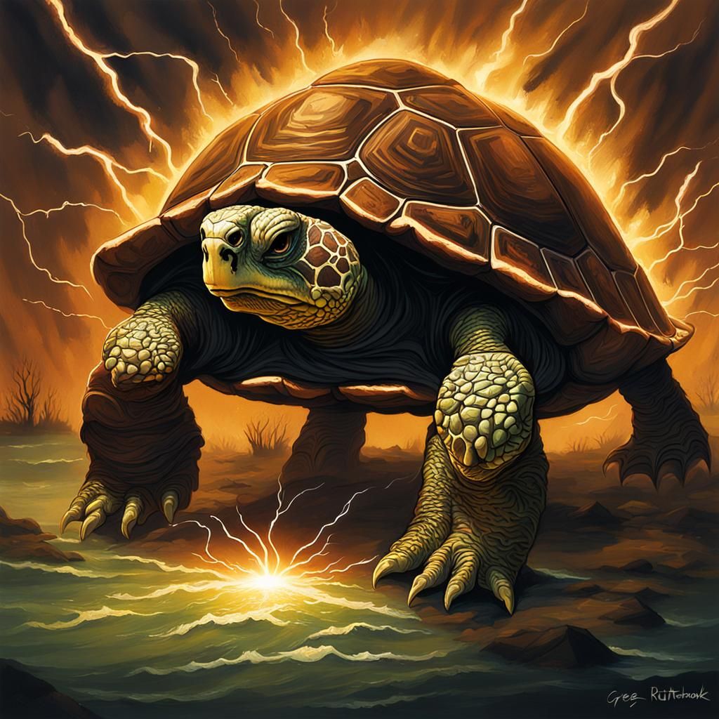 Sinister Turtle Hit by Lightning