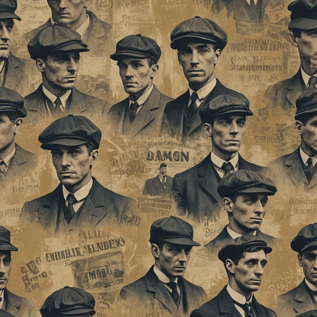 Peaky Blinders Gritty Wallpaper in Vintage Style