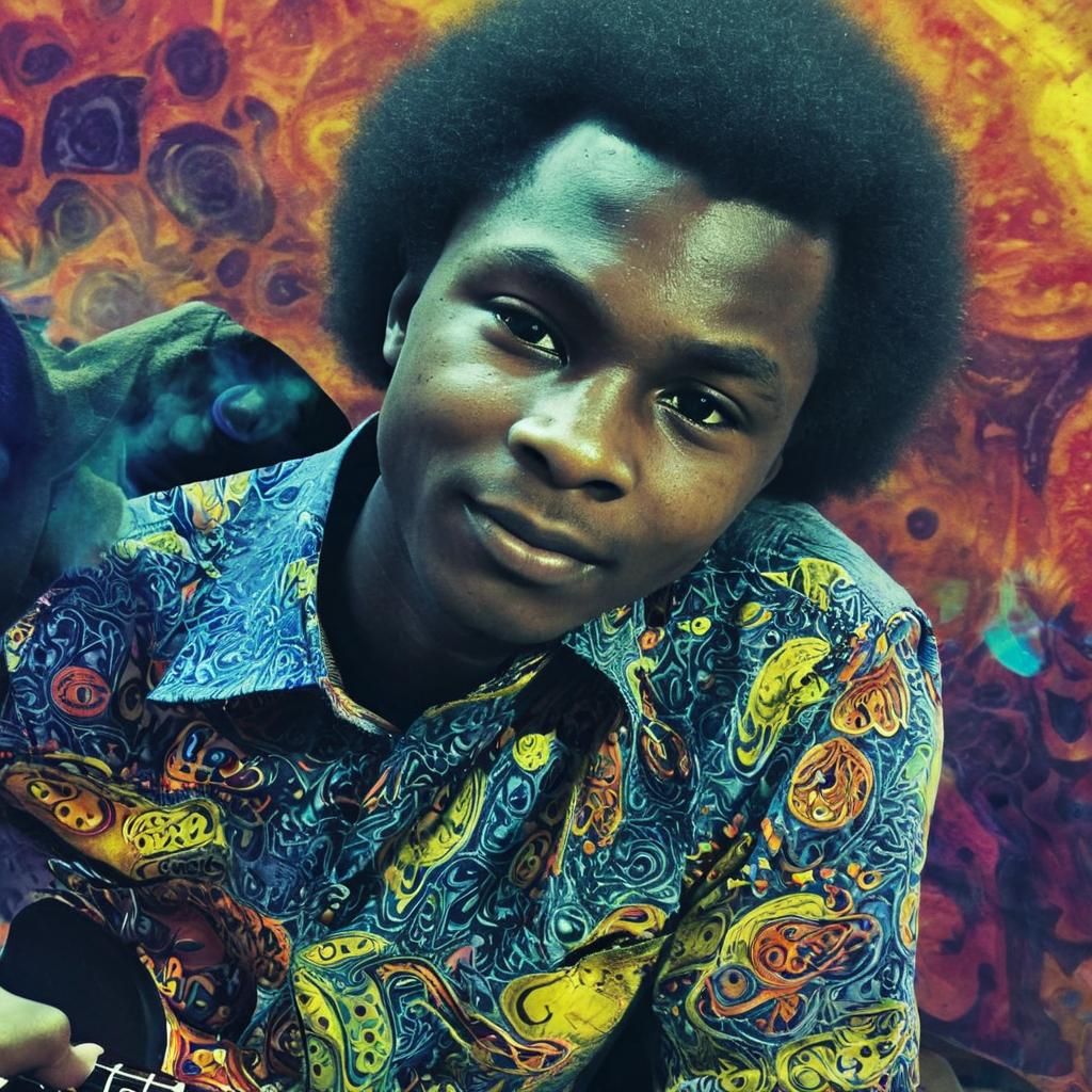 Hippy at Woodstock: Cinematic Film Still