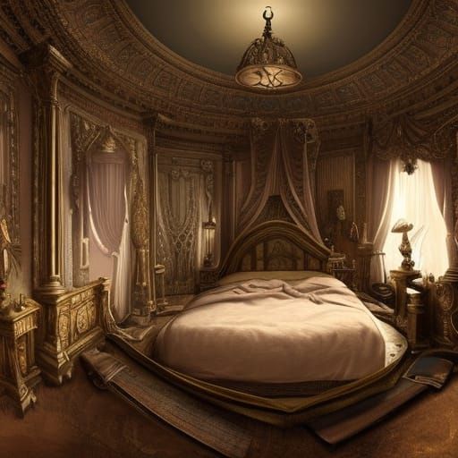 Dramatic Bed in Epic Digital Matte Painting