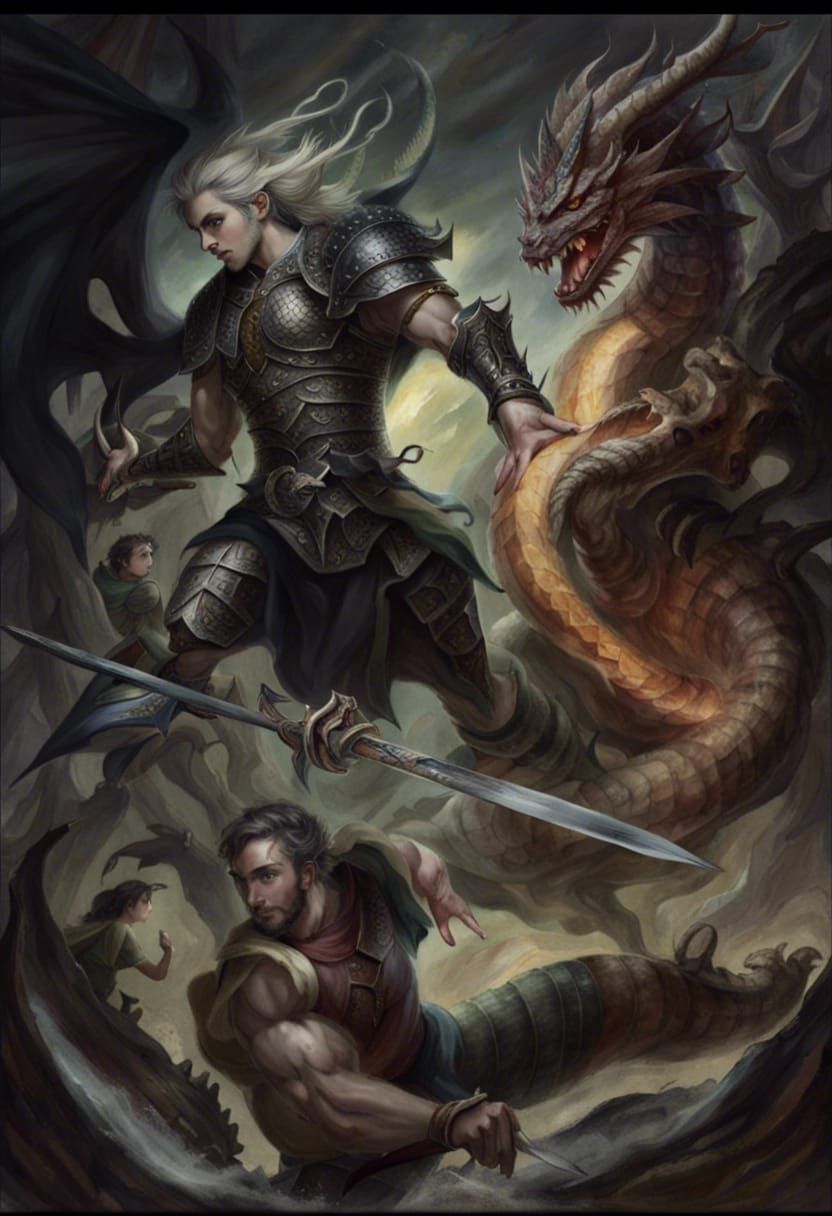 Siegfried's Battle: Dragon Fafnir and Succubus