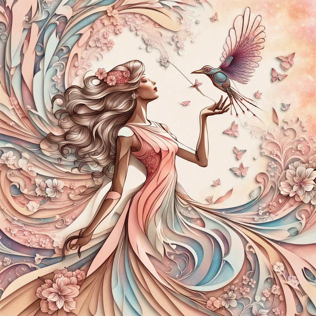 Crystal fractal design