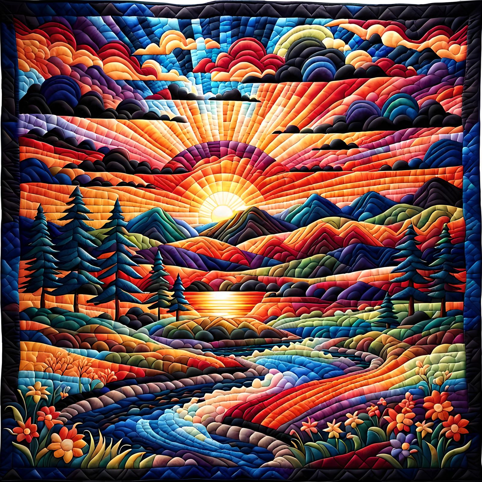A Sunset Quilt