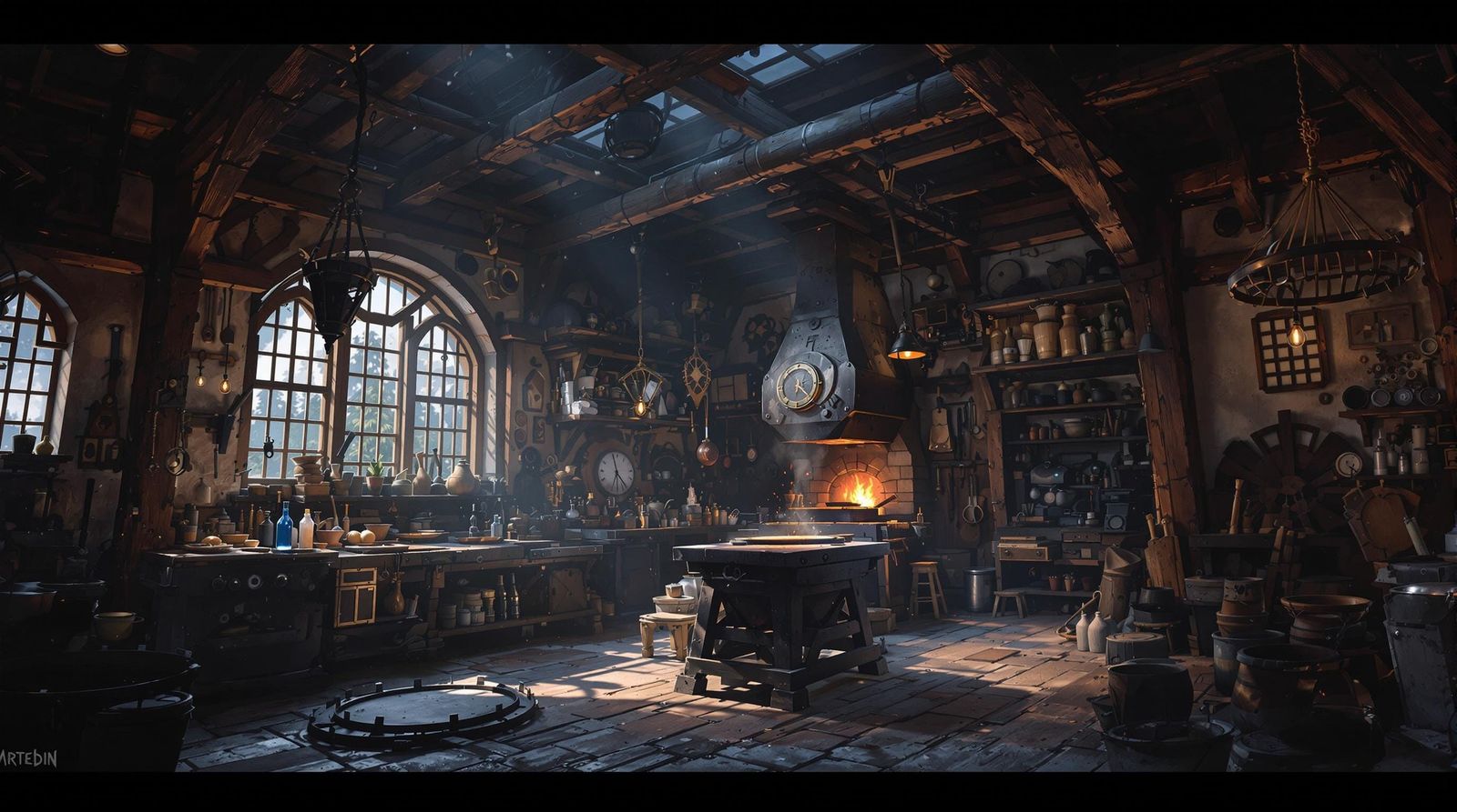 Forging Art in a Mysterious Blacksmith Shop