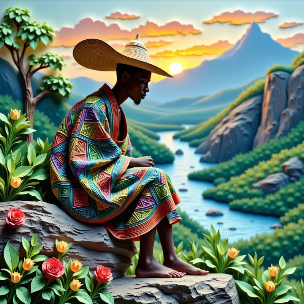 Serenity in Africa's Highest Kingdom: A Papercraft Tribute t...