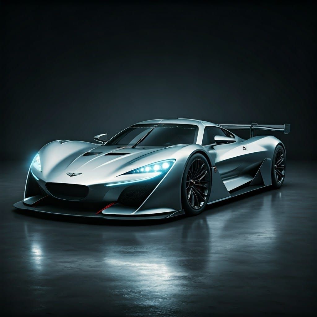 Futuristic Genesis LMDh Le Mans Race Car