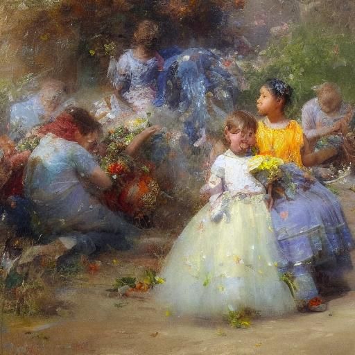 Evocative Figure Art in Warm Lighting Style