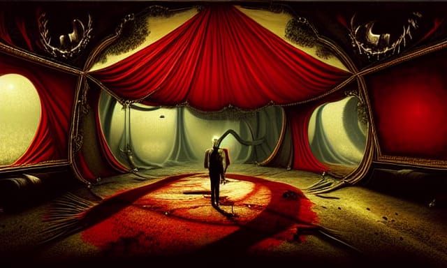 Ethereal Horror Under the Big Top: Surrealist Painting