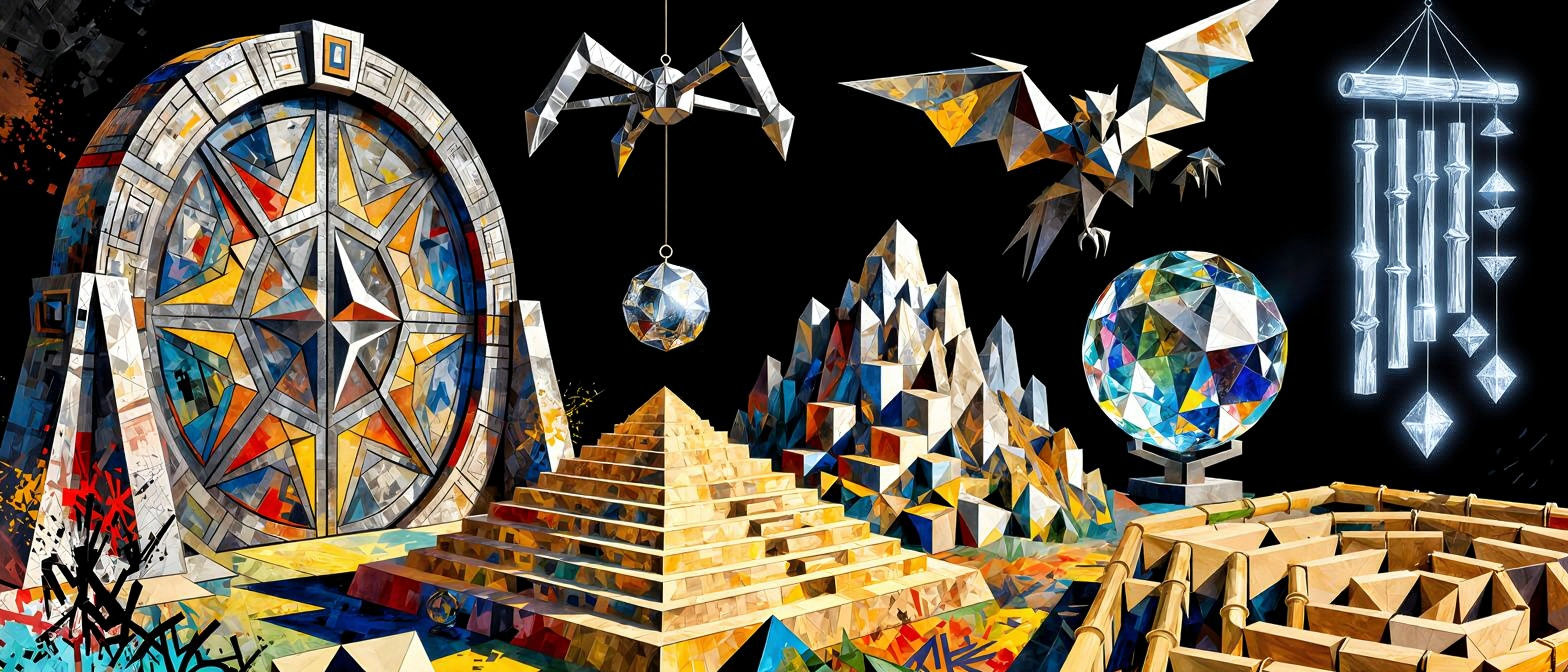 Crystal Kingdom Pyramid with Bamboo Labyrinth