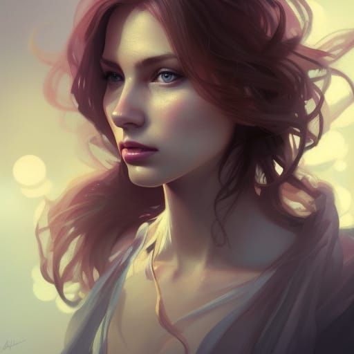 Scottish Woman Portrait in Hyperdetailed Style