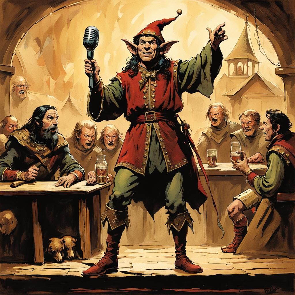 Elf Comedian, with all stat points put into charisma