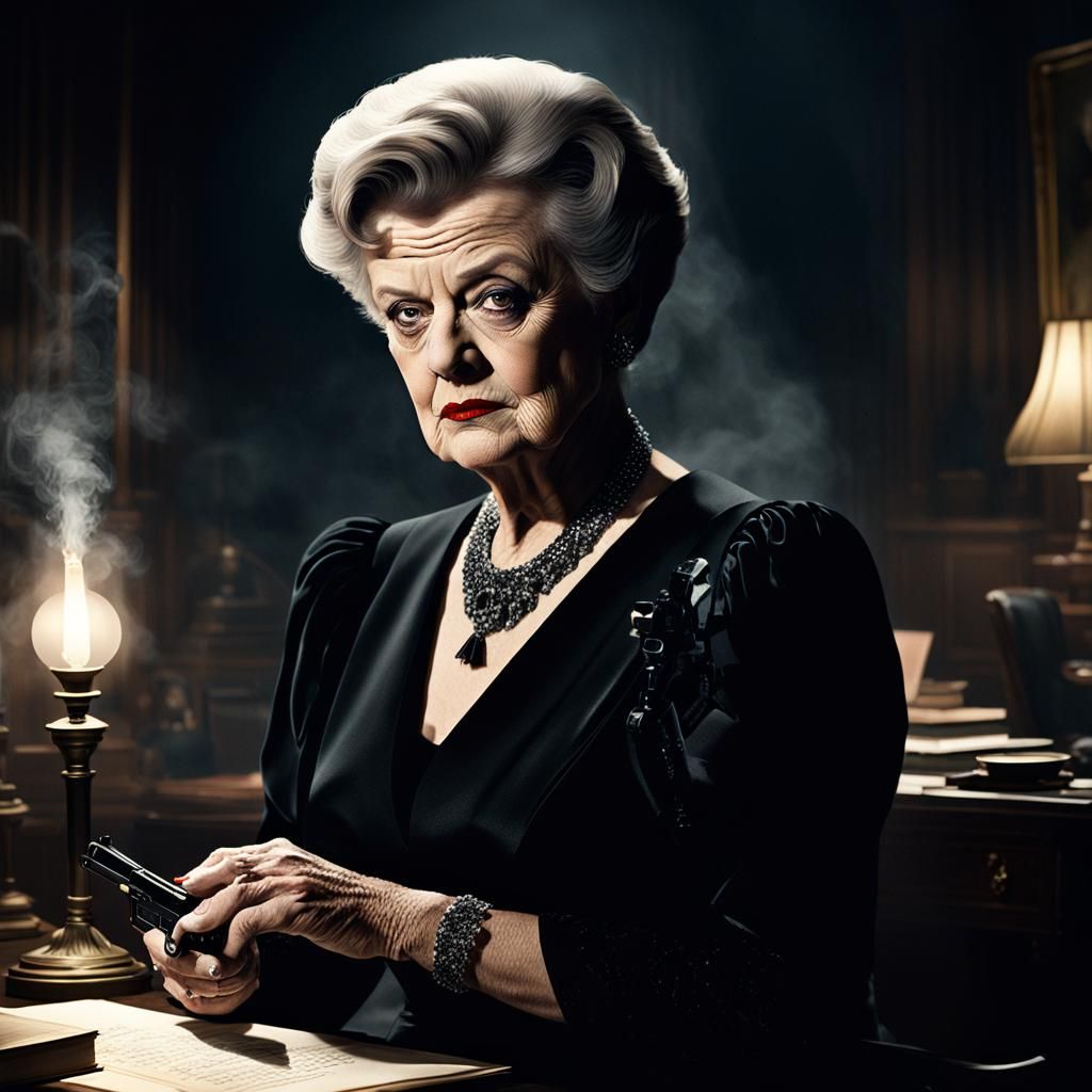 Sinister Portrait of Angela Lansbury as Spy