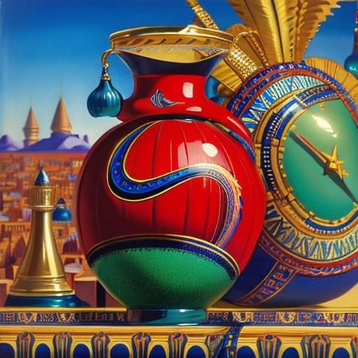 Erté Style Woman in 3D