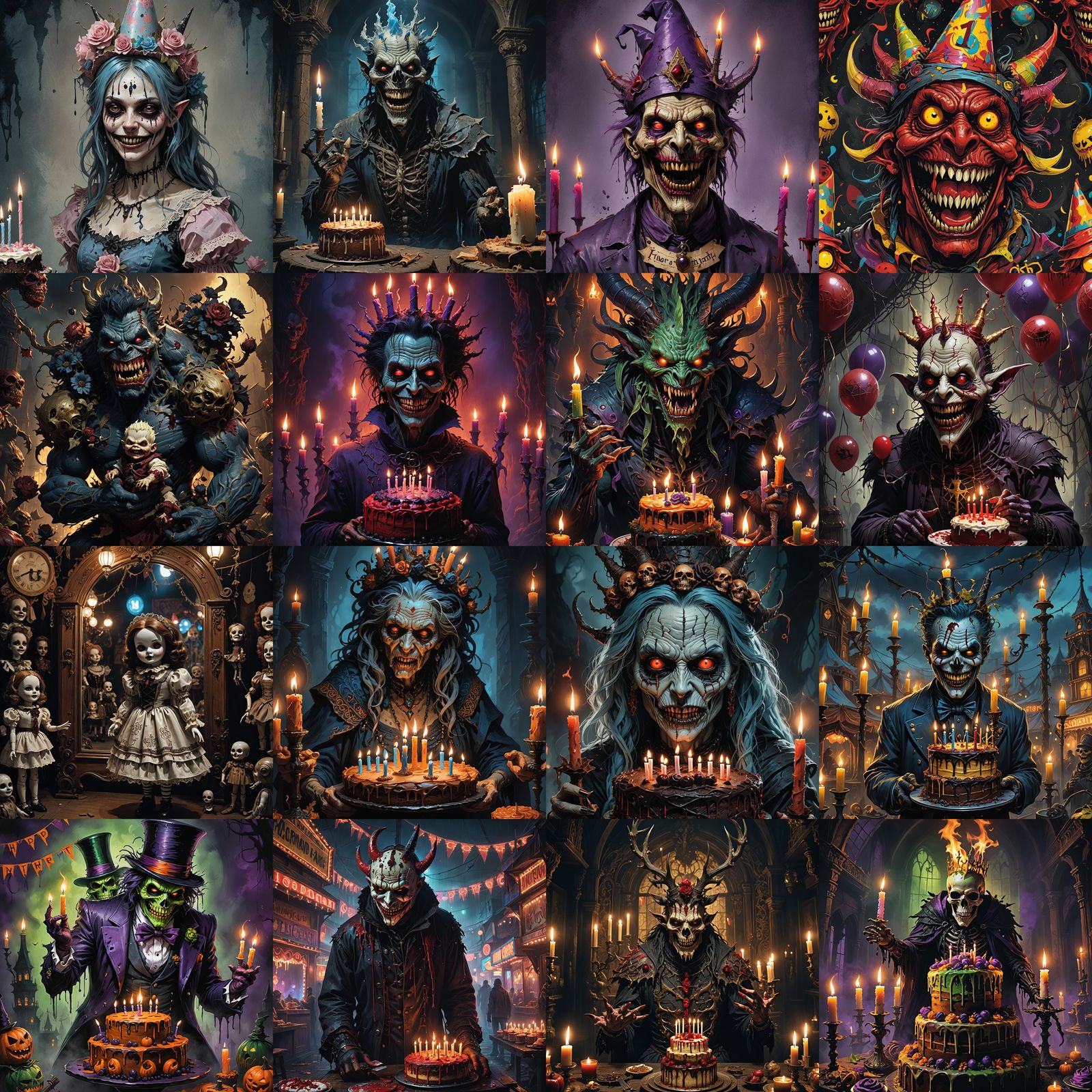 Sinister Horror Character's Happy Thirteenth Message