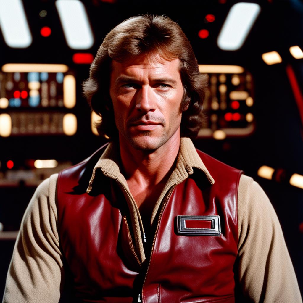 Reckless Gambler Aboard Spaceship in Photorealistic Style