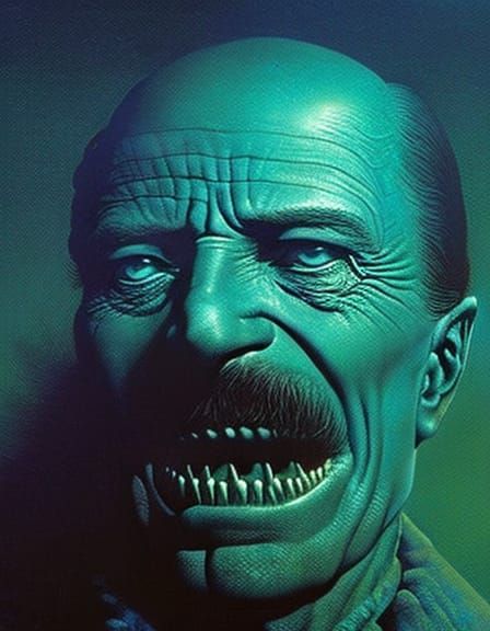 Cosmic Horror Walter White by Beksinski
