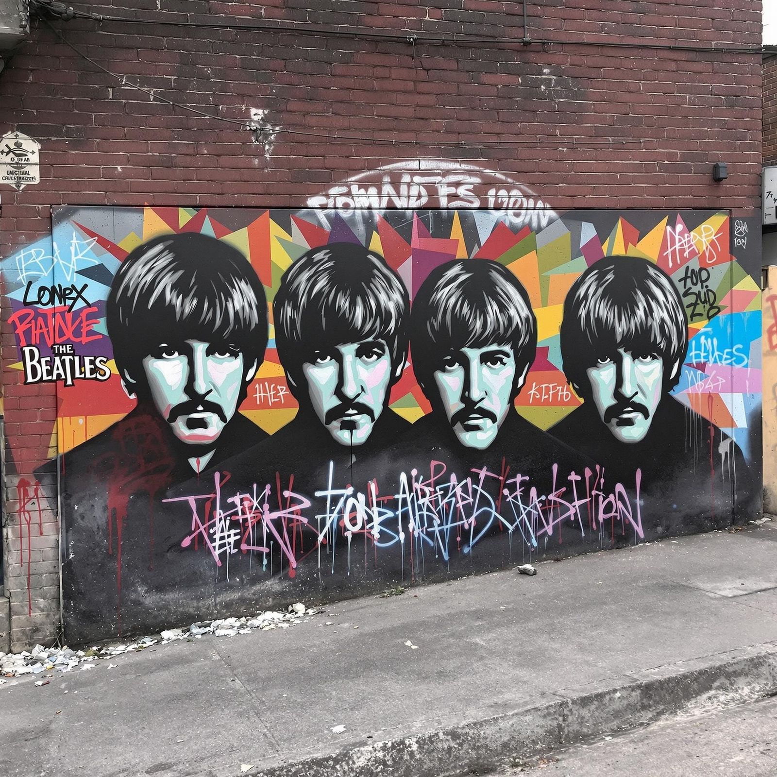 Street Artists Honor the Beatles in Vibrant Graffiti