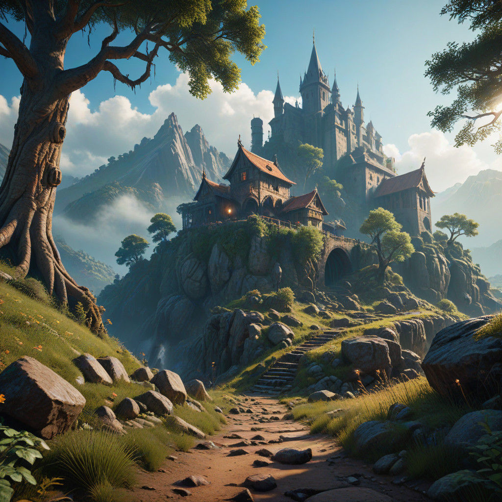 Epic High-Fantasy Landscape in Scroogeland Cataluña