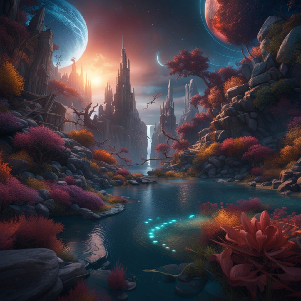 Life, The Universe and Everything: Detailed Matte Painting
