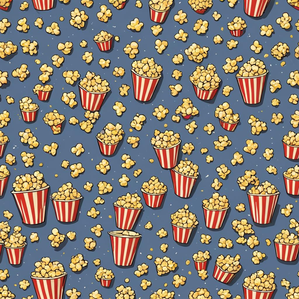 Pop Art Popcorn Buckets in Bauhaus Style