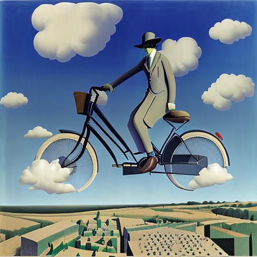 Surrealist Image in the Style of Magritte