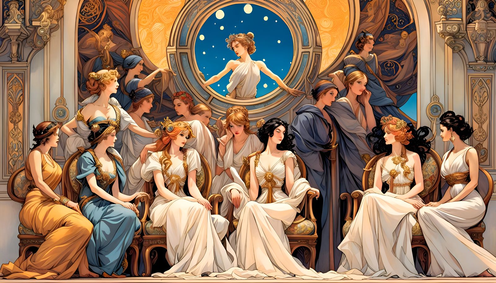 Muses Watching Over Sentient Life: Graphic Novel Art