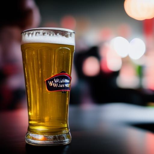 William Walles Enjoying Beer in Professional Photo