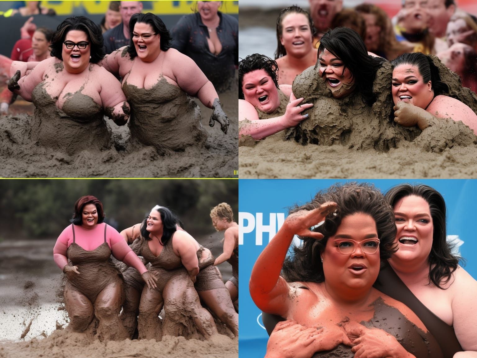 Oprah vs Rosie: Mutant Mud Wrestling Extravaganza