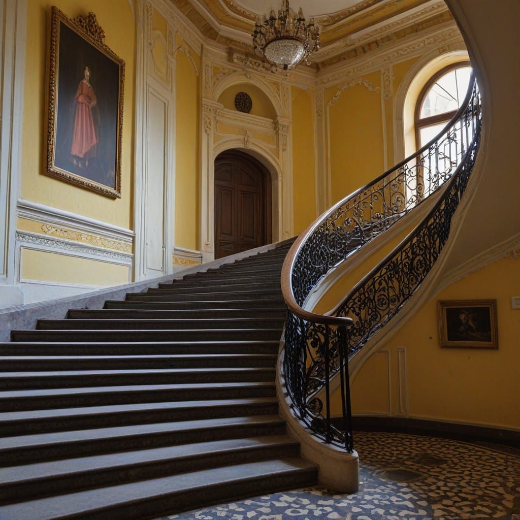 Stairs in the Lviv Ancient Casino