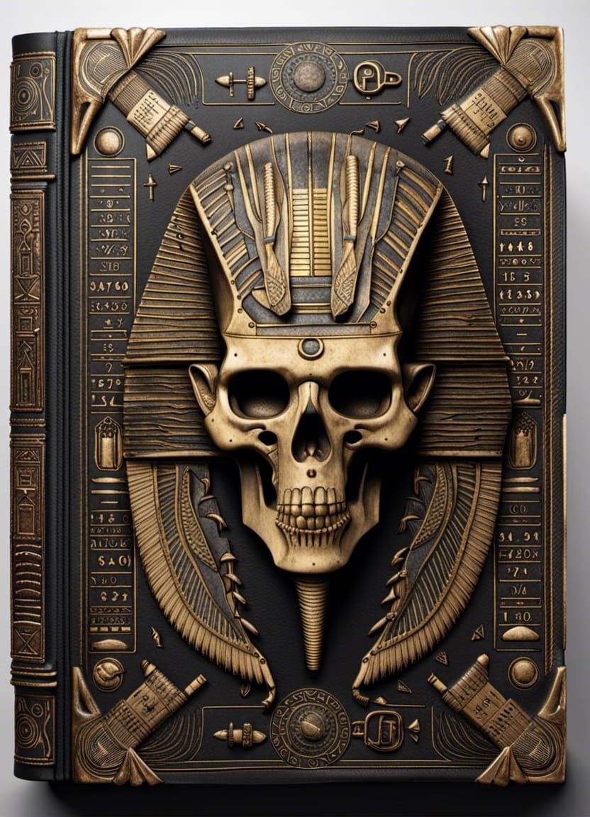 Realistic Egyptian Necronomicon Book