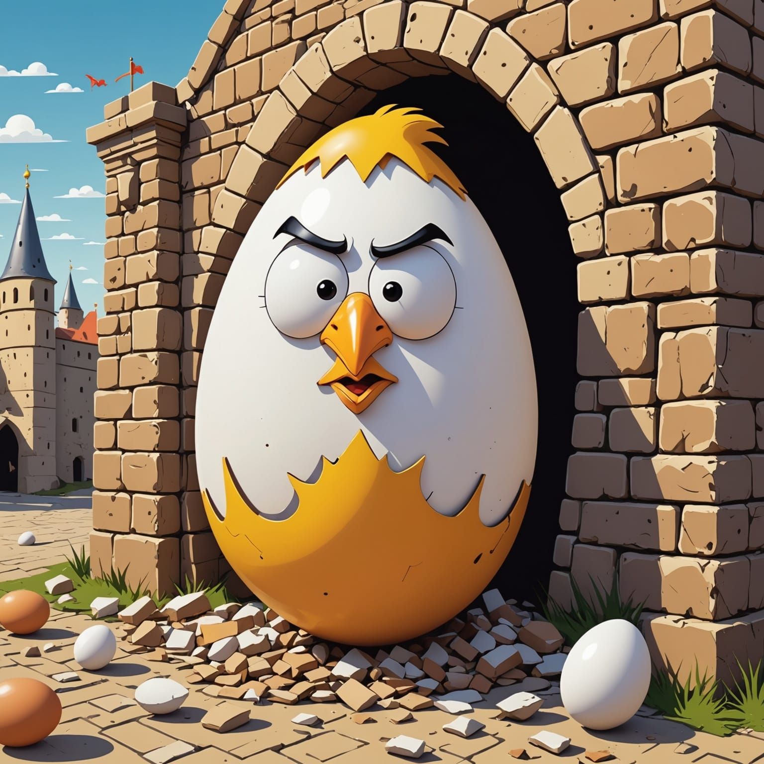 Humpty Dumpty's Great Fall from the Wall