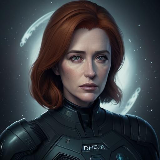 Detailed Portrait of Dana Katherine Scully in HD