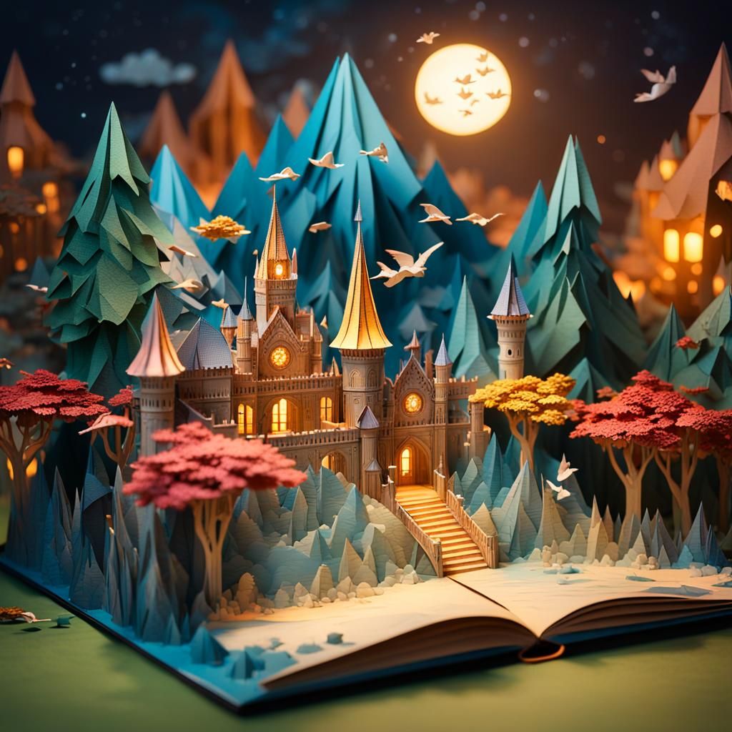 Magical Kingdom in 3D Pop-Up Book