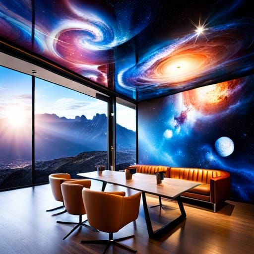 Cosmic Coffee Shop Serving Intergalactic Brews