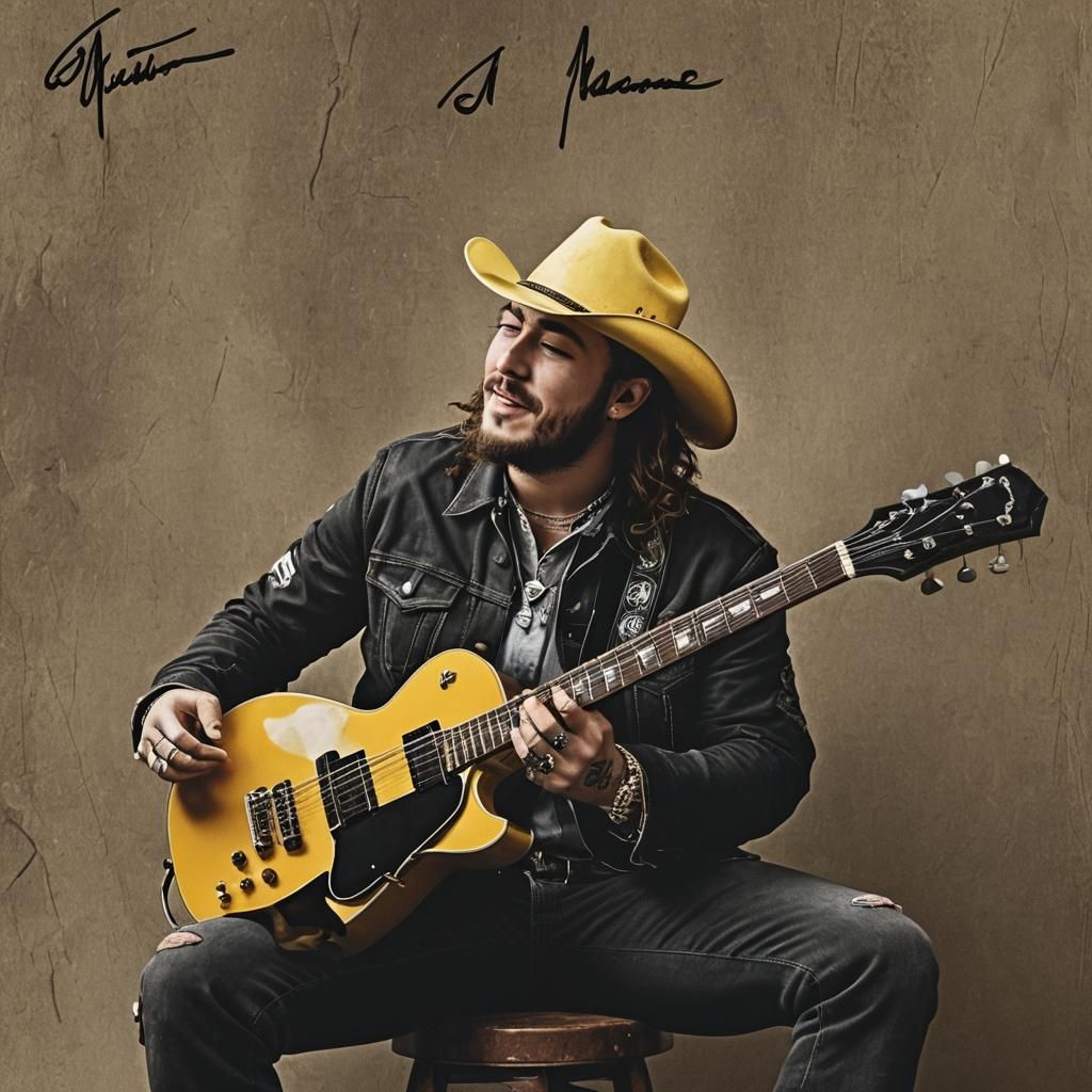 Post Malone Album Cover: Rodeo Rhythms Fusion