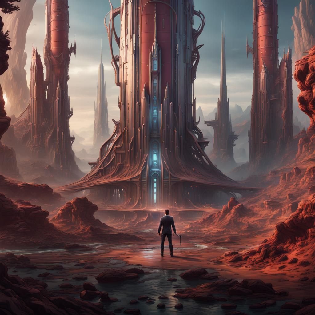 Detailed Matte Painting of Elon Musk in 8K