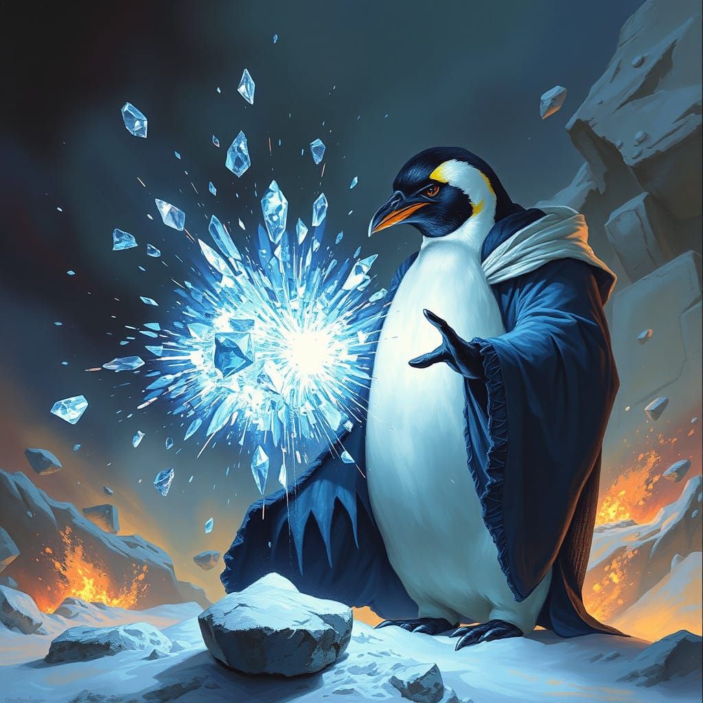 Penguin battle mage
