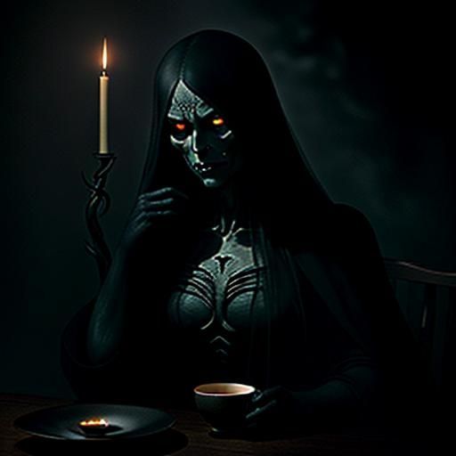 As you reach for a cigarette to accompany the strange tea yo...