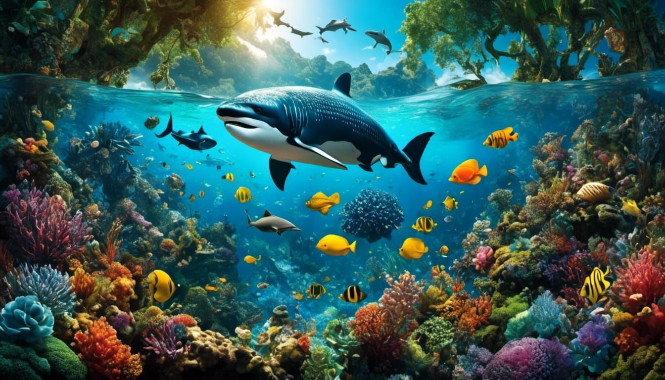 Vivid Biopunk Map of Earth's Biodiversity