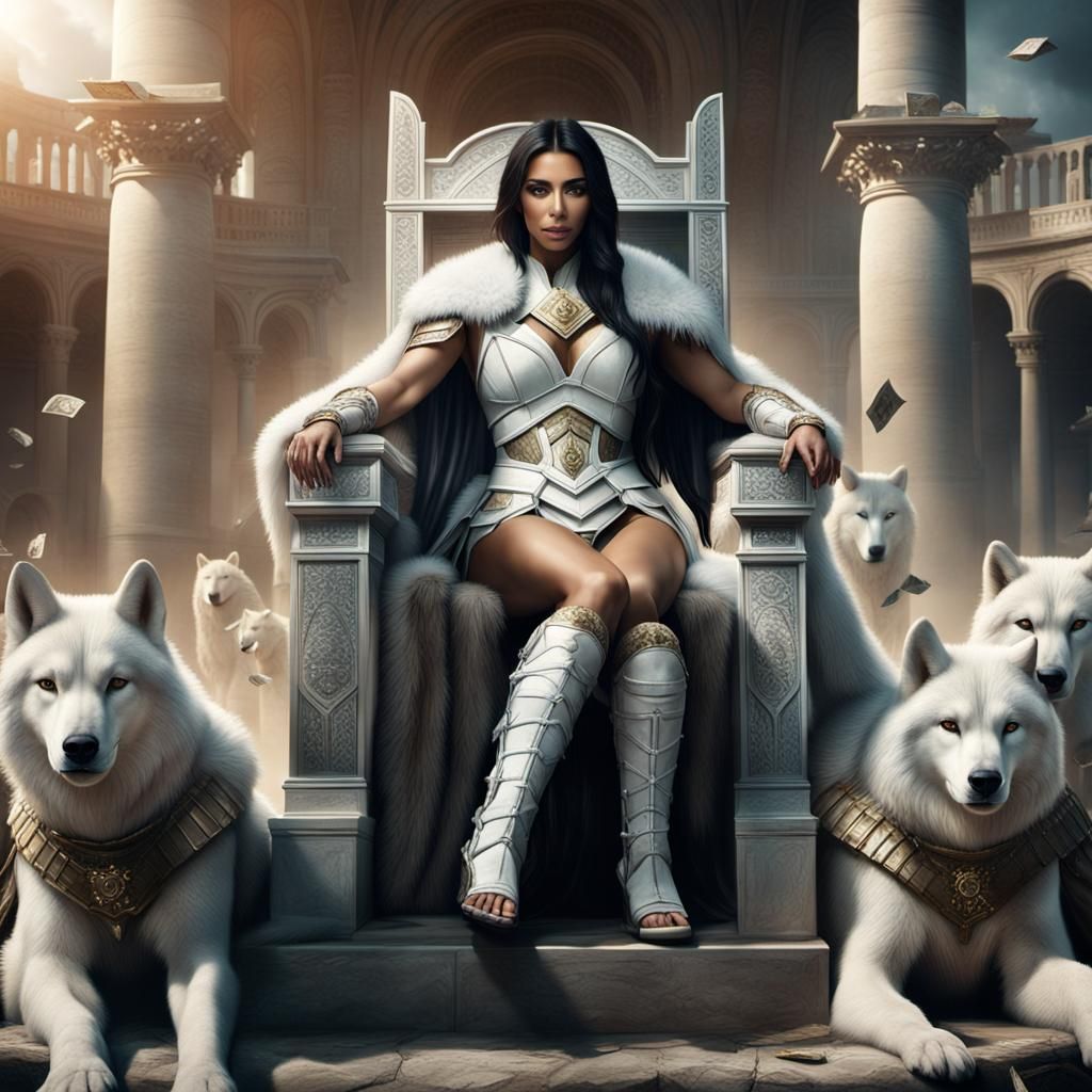 Roman Gladiator on Throne: Digital Matte Painting