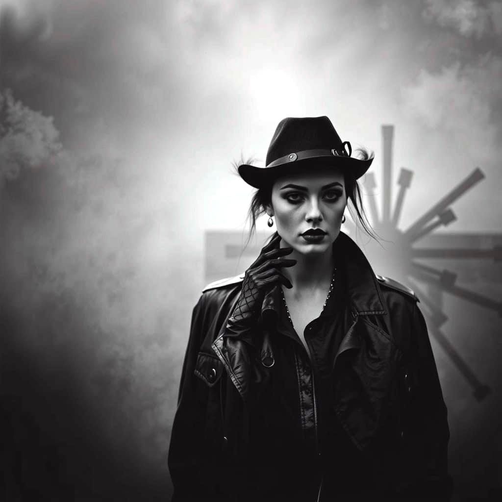 Gothic Fashion Model in Dark Urban Decay