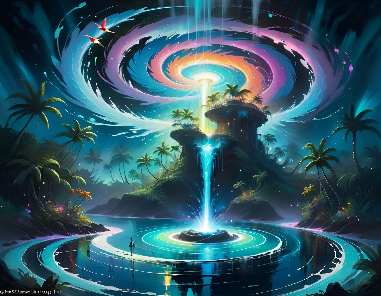 The Island Oasis Beyond the Portal Holds the Fountain of Youth