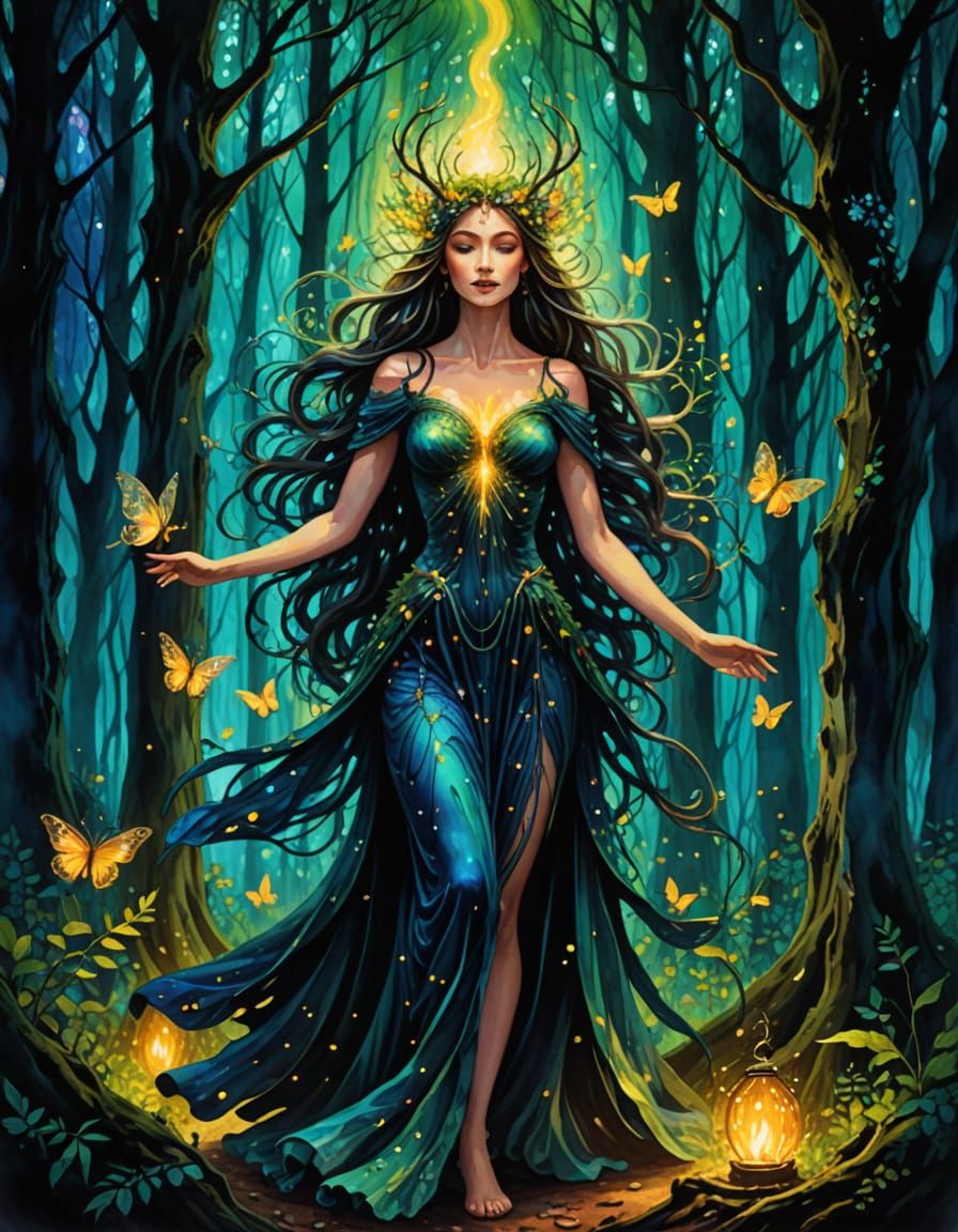 Majestic Goddess of the Whimsical Woods